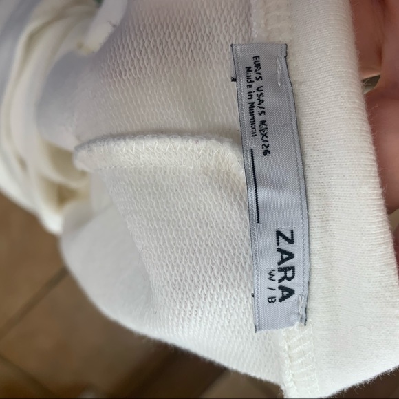 Zara cream and red tweed fringe sweatshirt dress - Picture 9 of 11